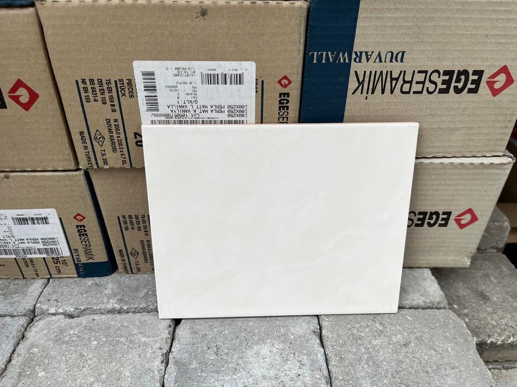 Tegels wand 20x25 wit mat, Ophalen, Nieuw, 20 tot 40 cm, 10 m² of meer