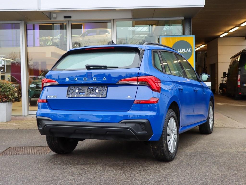 Skoda Kamiq Essence 1.0TSI MT5 95 PK |ORIG. TREKHAAK|AIRCO|, 95 pk, Blauw, 5 deurs, Parkeersensor