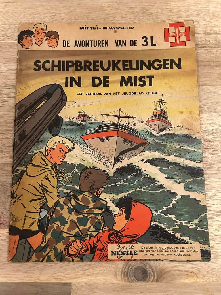 De Avonturen van de 3 L - Schipbreukelingen in de mist, Ophalen, Zo goed als nieuw