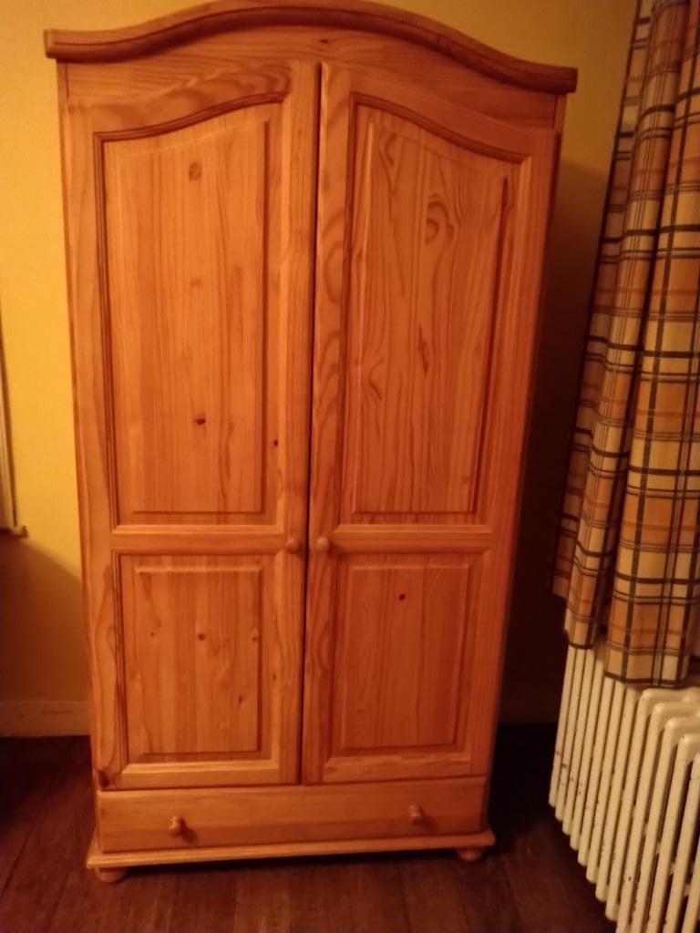 garde robe - penderie - armoire en pin - sapin, Maison & Meubles, Enlèvement, Pin