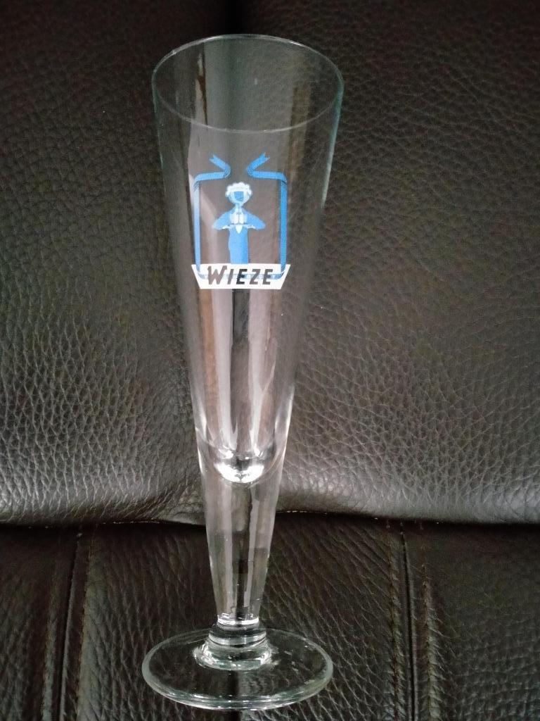 Oud fluitglas bierglas Wieze, Ophalen of Verzenden