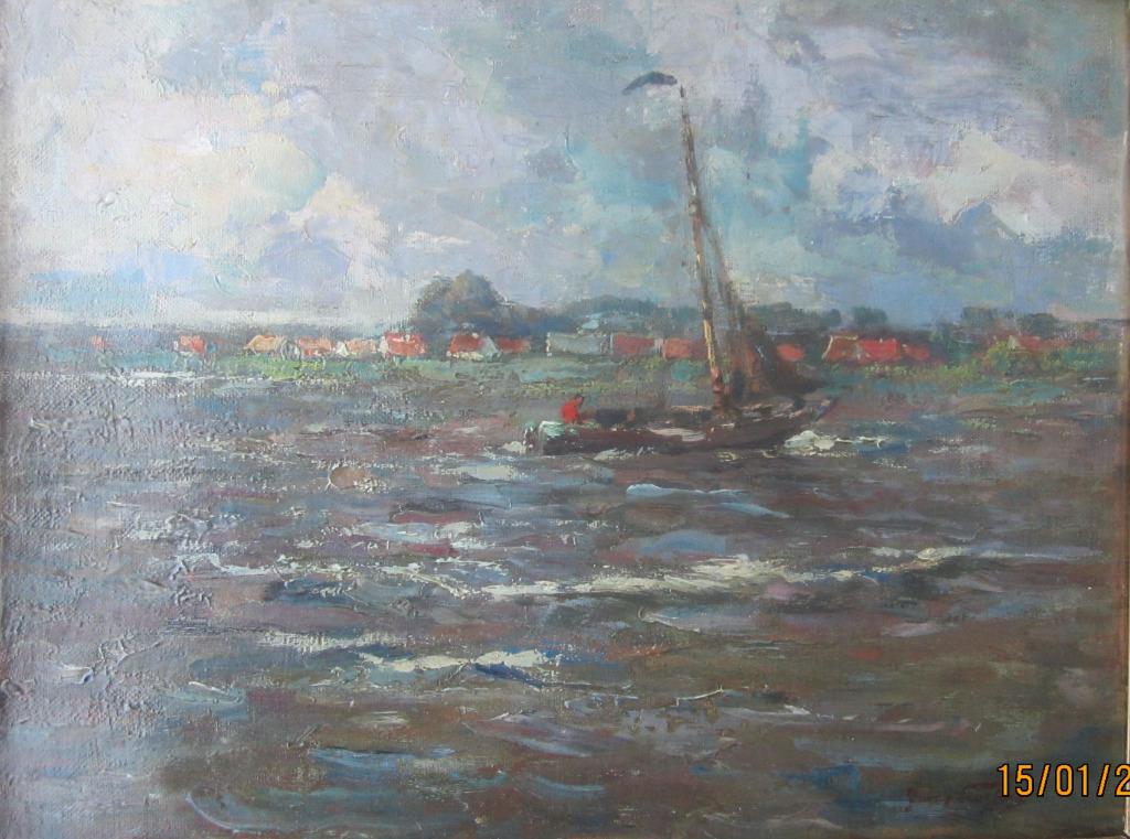 "La Meuse en Hollande" - Franz Courtens, Ophalen