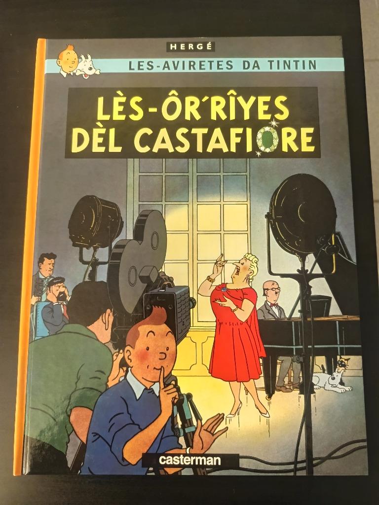 BD Tintin Les bijoux de la Castafiore wallon Charleroi, Eén stripboek, Ophalen of Verzenden, Zo goed als nieuw, Hergé
