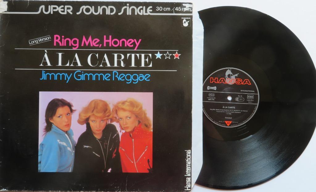 À la carte - Ring me, honey. Maxi, Enlèvement ou Envoi, Utilisé, 12 pouces, Disco