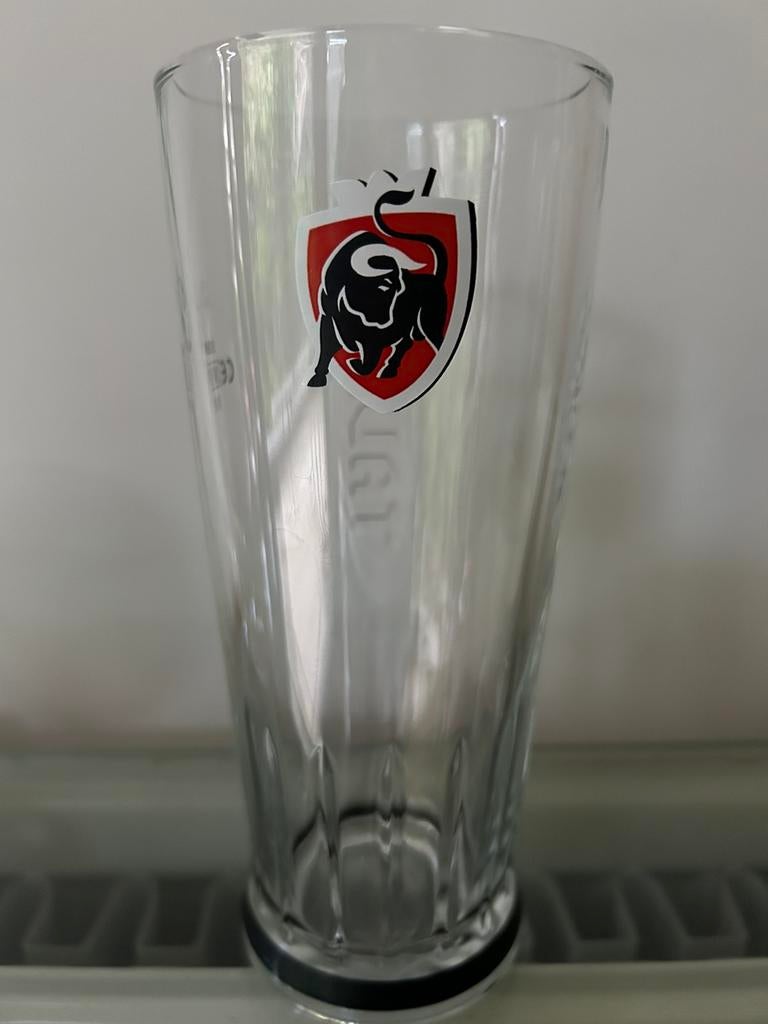 Bierglazen Jupiler Tauro 33 cl, Verzamelen, Ophalen, Zo goed als nieuw, Jupiler