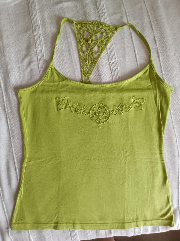 Groene tanktop 3 Suisses maat 38, Kleding | Dames, Maat 38/40 (M), Ophalen of Verzenden, Zonder mouw, Gedragen