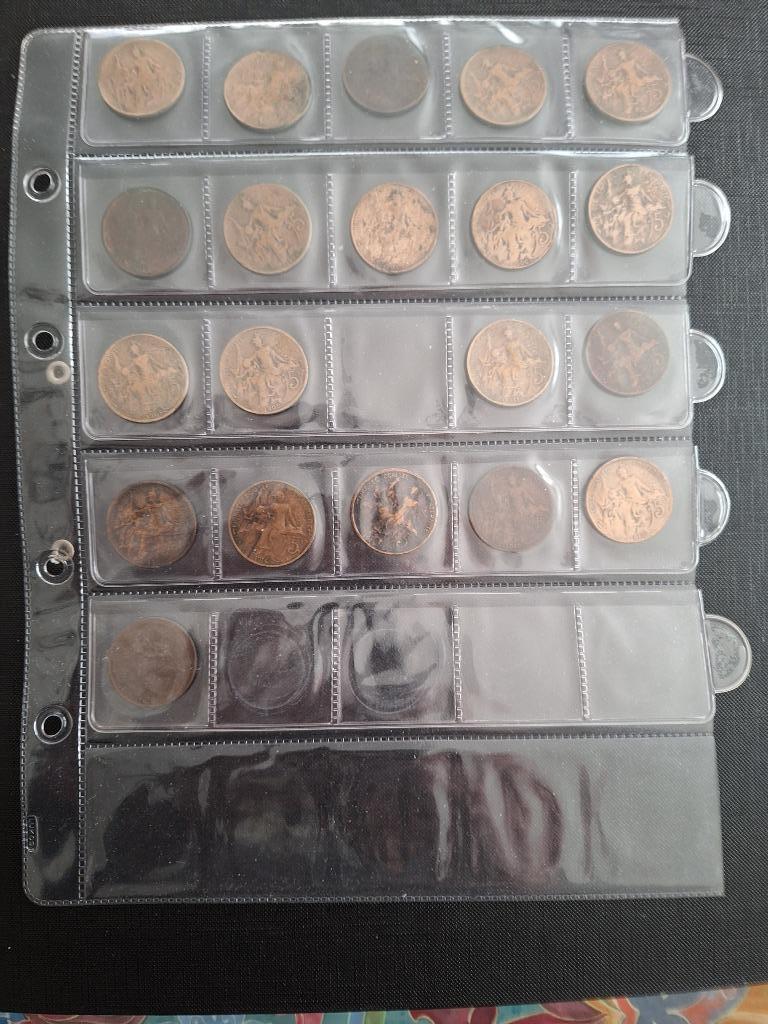 Verzameling 5 Centimes, Verzenden, Frankrijk, Setje
