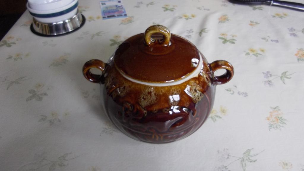 Terracotta pot met deksel, Ophalen of Verzenden