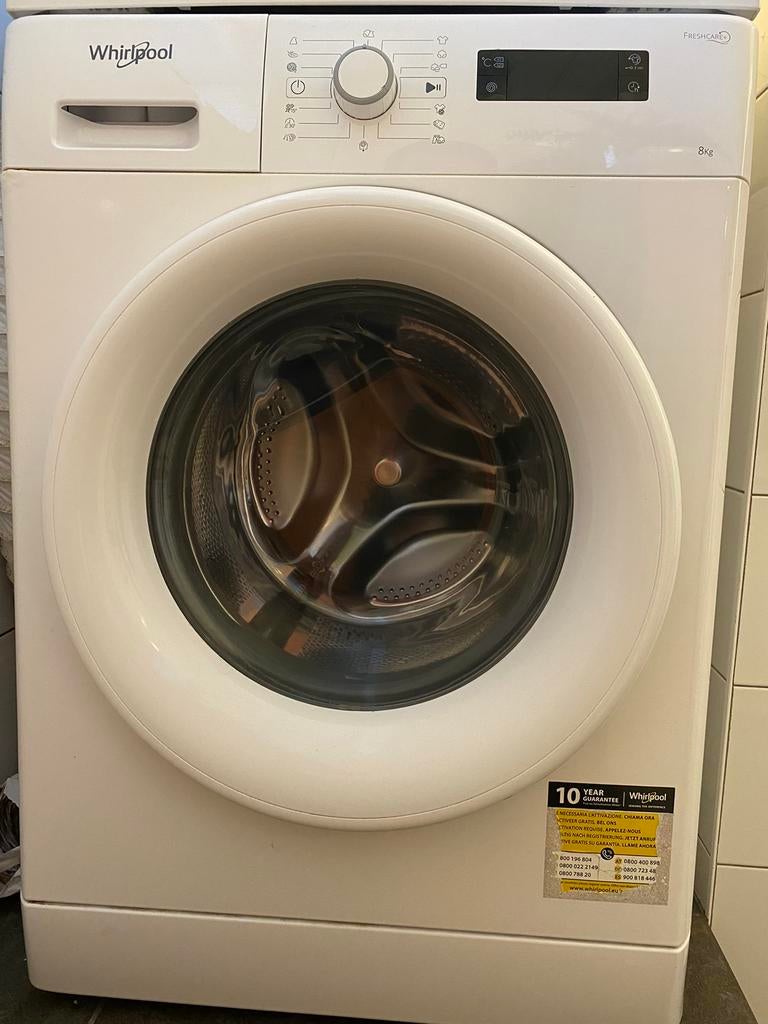 Wasmachine Whirlpool FWF81683W EU Fresh Care+ - 8KG, Elektronische apparatuur, Wasmachines, Ophalen, 1200 tot 1600 toeren, Gebruikt