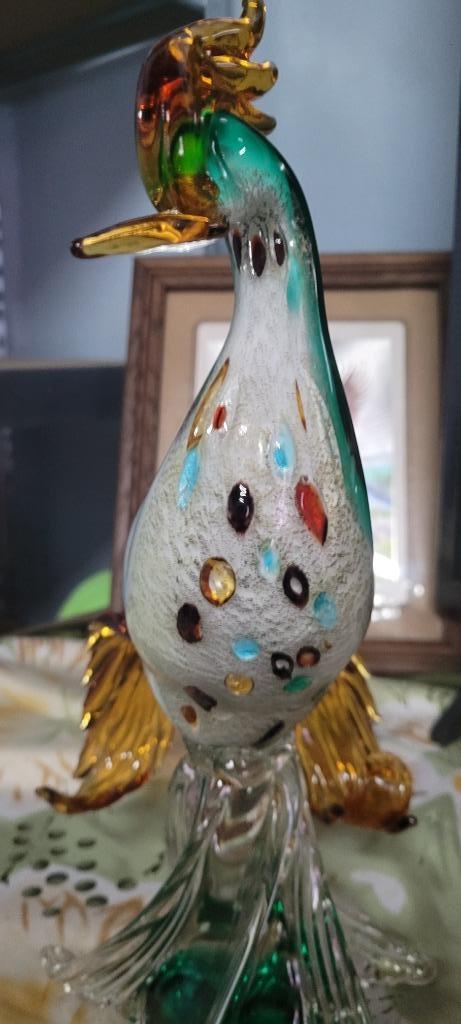Sculture en verre oiseau murano, Enlèvement