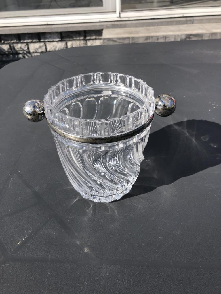 IJSEMMER CHRISTAL MET ZILVEREN RING, Ophalen, Overige typen, Overige stijlen, Glas