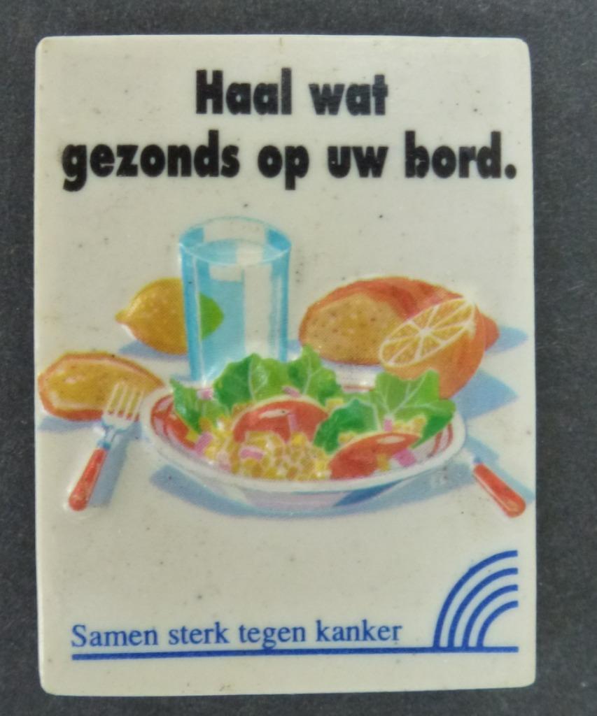 Magneet haal wat gezonds op uw bord . Samen sterk tegen kan, Ophalen of Verzenden, Gebruikt, Gebruiksvoorwerp