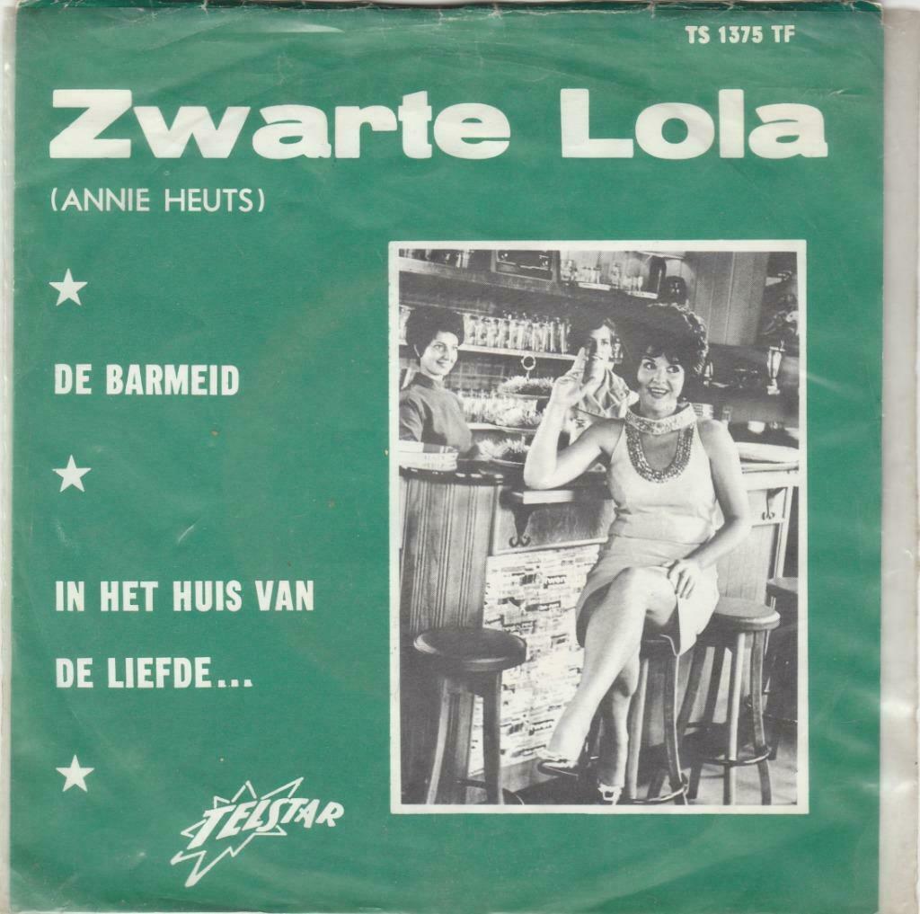 45T: Zwarte Lola: De barmeid, Cd's en Dvd's, Vinyl | Nederlandstalig, Ophalen of Verzenden, Overige formaten