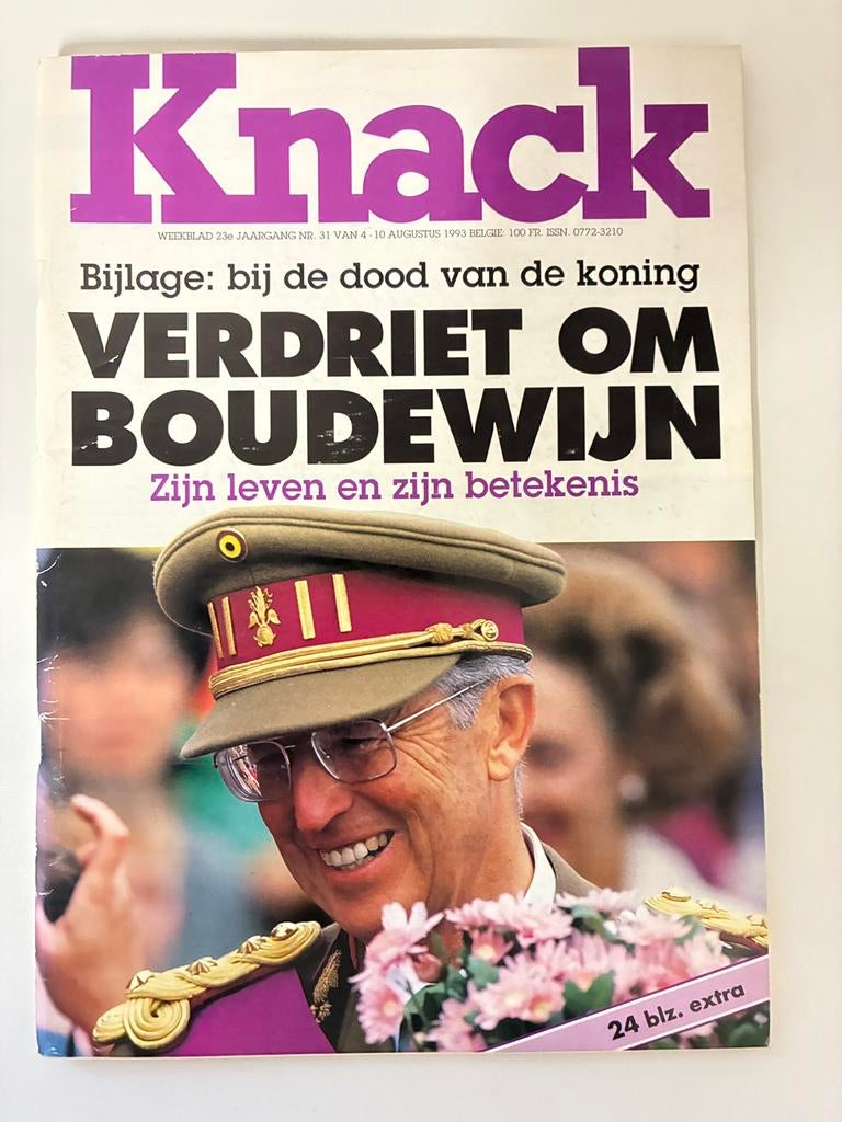 Knack - bijlage : Bij de dood van de koning, Boeken, Tijdschriften en Kranten, Ophalen of Verzenden, Zo goed als nieuw, Overige typen