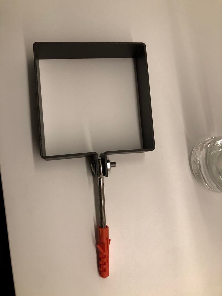 vierkante beugels gepoederlakt bruin voor koker 100 mm, Ophalen, Overige typen, 80 mm of meer, Nieuw