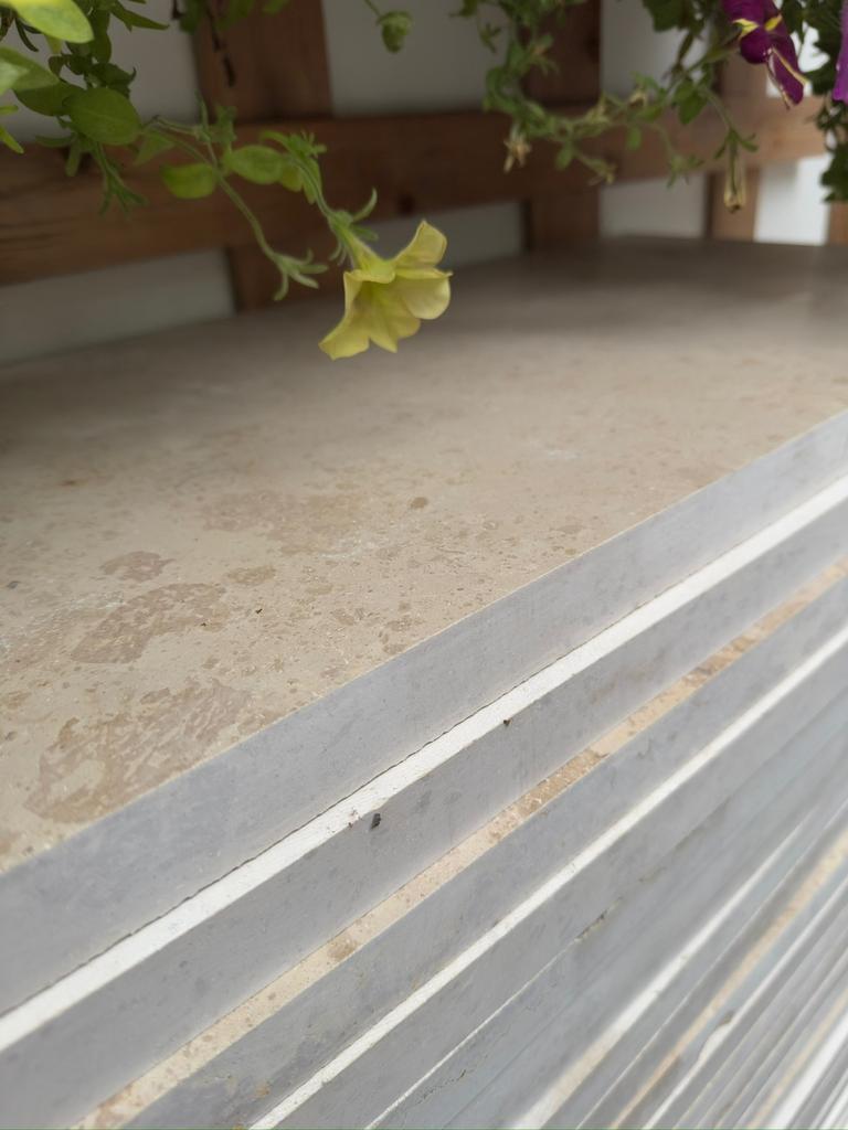 Natuursteen, Ophalen, 75 m² of meer, Beige, Nieuw