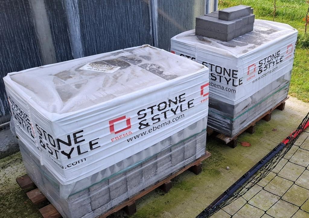 2 palletten nieuwe klinkers 30x10x6 cm, Ophalen, Klinkers, Nieuw, 10 m² of meer