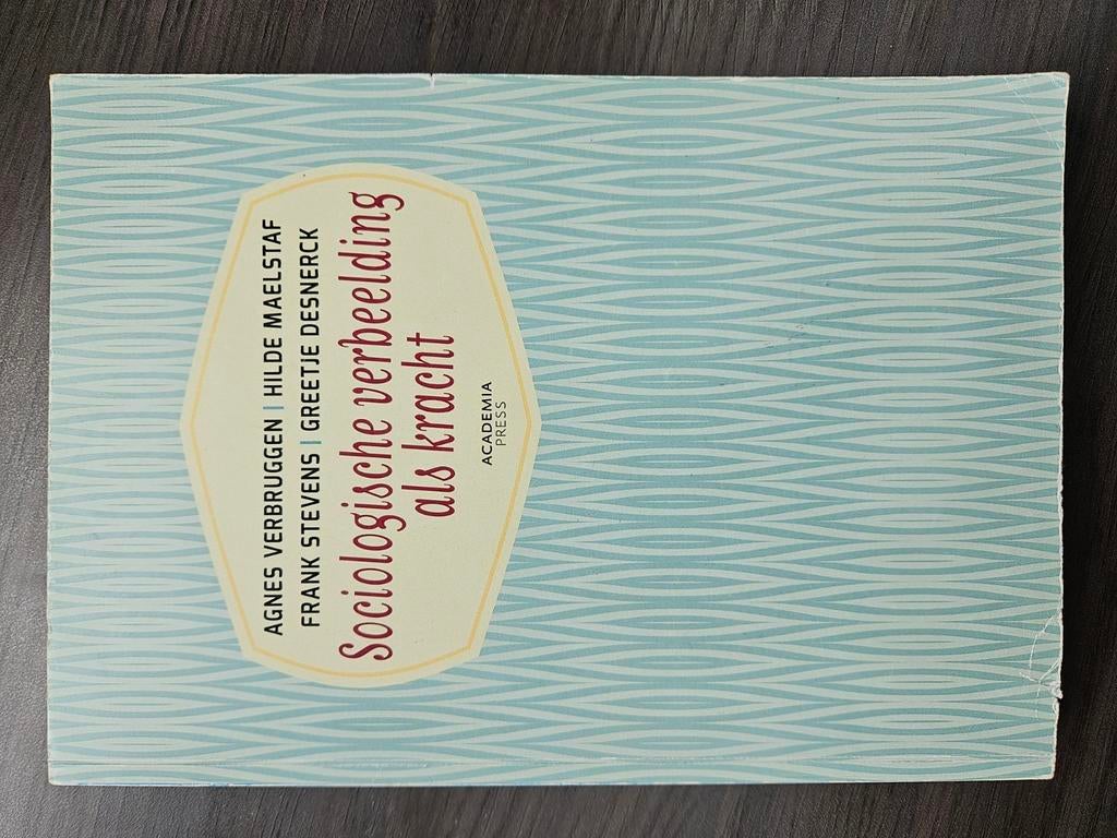 Geertje Desnerck - Sociologische verbeelding 2016, Boeken, Ophalen, Zo goed als nieuw, Geertje Desnerck; Agnes Verbruggen; Alex Vanderstraeten