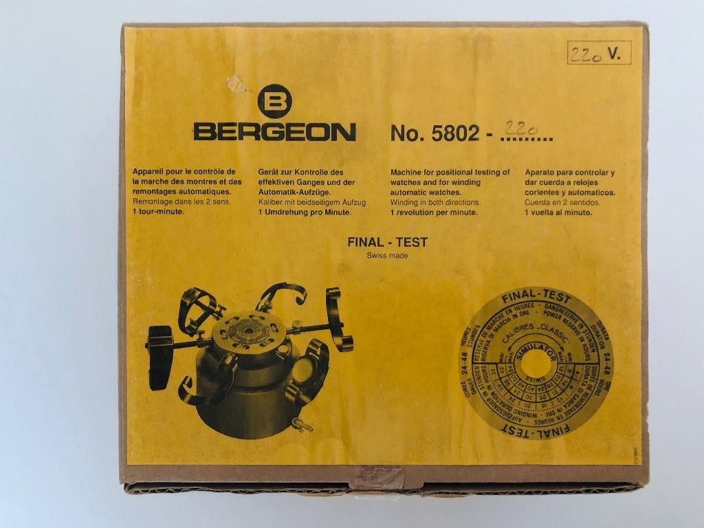 BERGEON - Final Tester 5802 / uurwerkmaker gereedschap., Ophalen of Verzenden, Zo goed als nieuw, Polshorloge