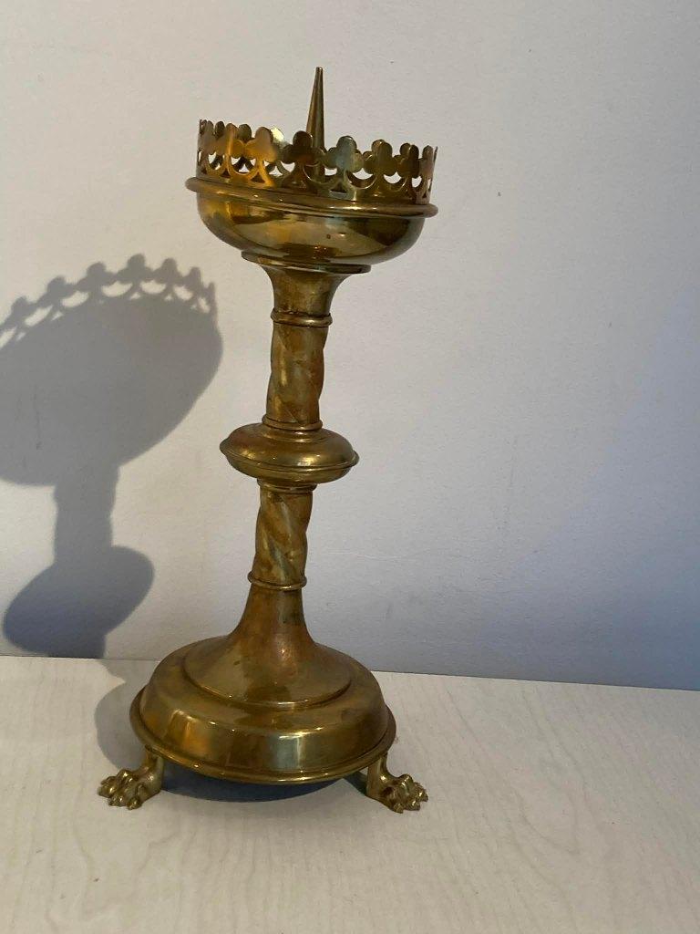 kandelaar kerk (33 cm), Antiek en Kunst, Ophalen of Verzenden