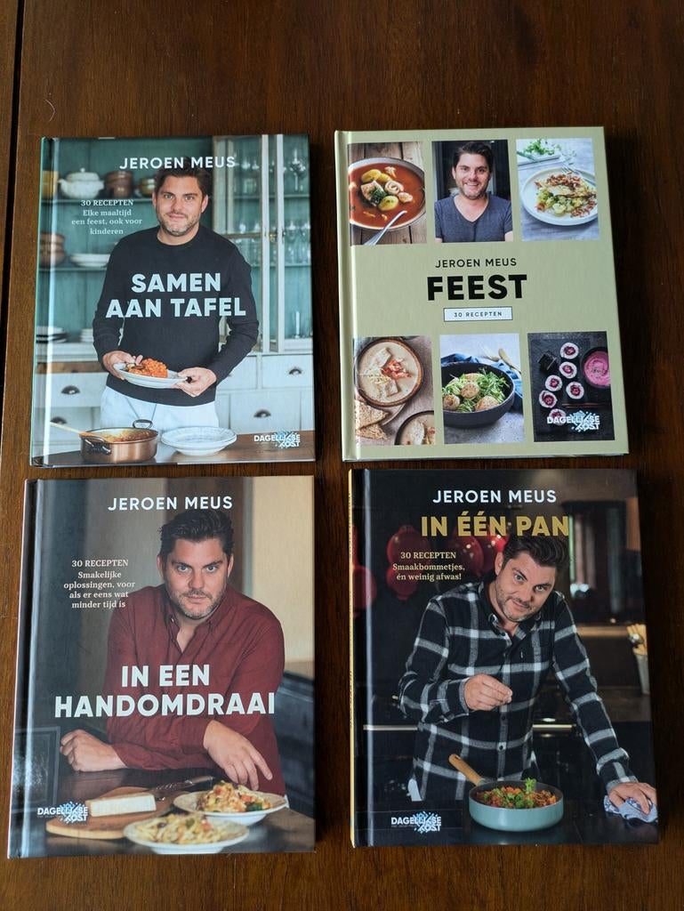 4 x boek 30 recepten Jeroen Meus, Ophalen of Verzenden, Zo goed als nieuw, Jeroen Meus