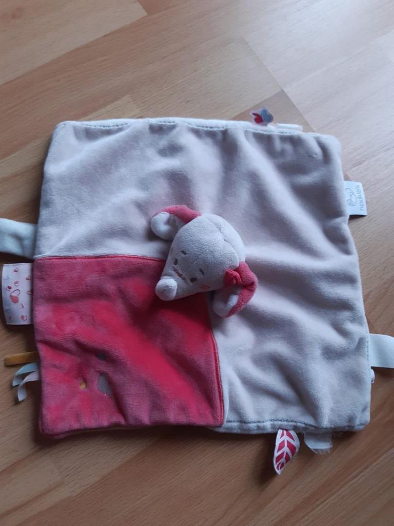Doudou NOUKIE'S Anna en Pili olifant roze, Ophalen of Verzenden, Zo goed als nieuw, Olifant