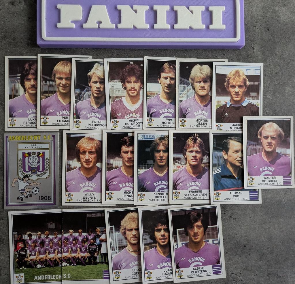 AUTOCOLLANTS PANINI FOOTBALL 82 RSC ANDERLECHT 19 1982, Envoi, Neuf