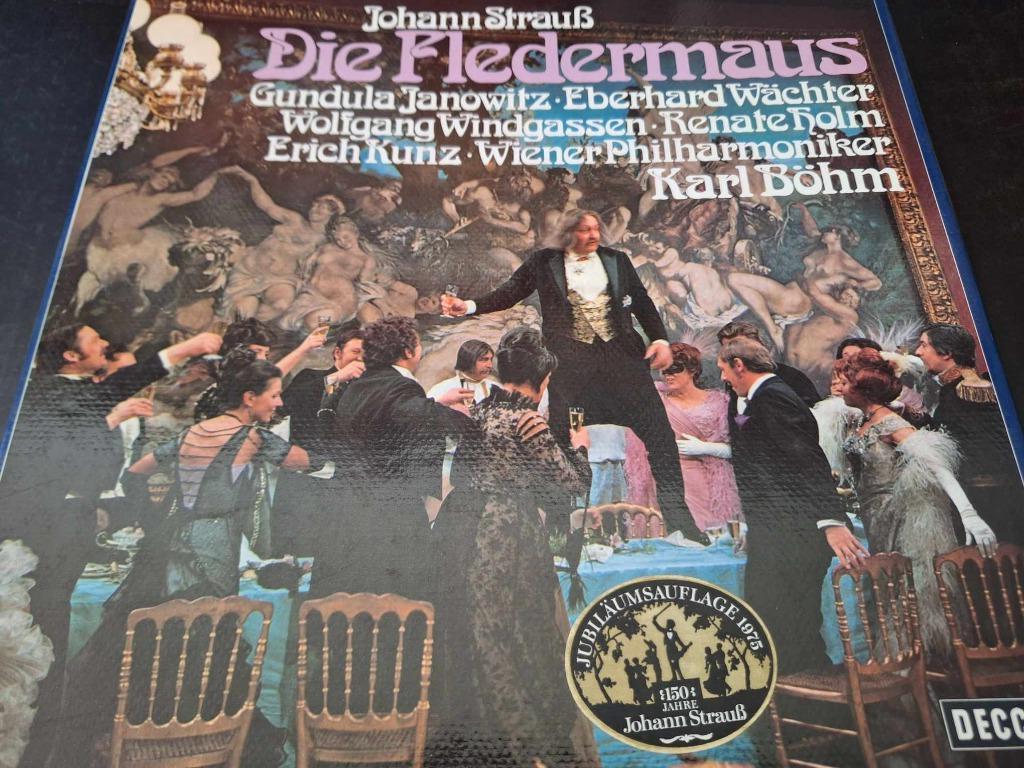 Strauss / Böhm - Die Fledermaus Box 2 x Lp's Vinyl / Decca, Cd's en Dvd's, Vinyl | Klassiek, Gebruikt, Opera of Operette, Ophalen of Verzenden