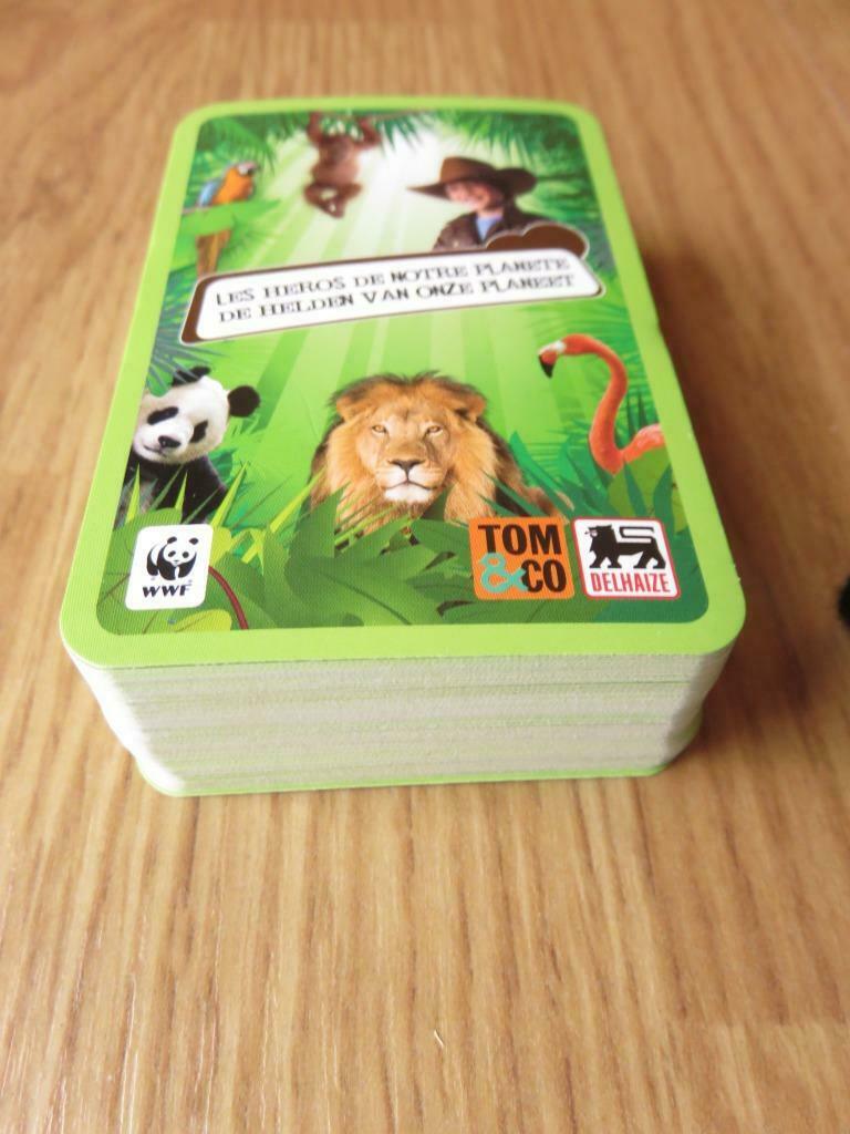 Lot de cartes Tom&Co Delhaize les héros de notre planète, Enlèvement ou Envoi, Comme neuf, Plusieurs cartes