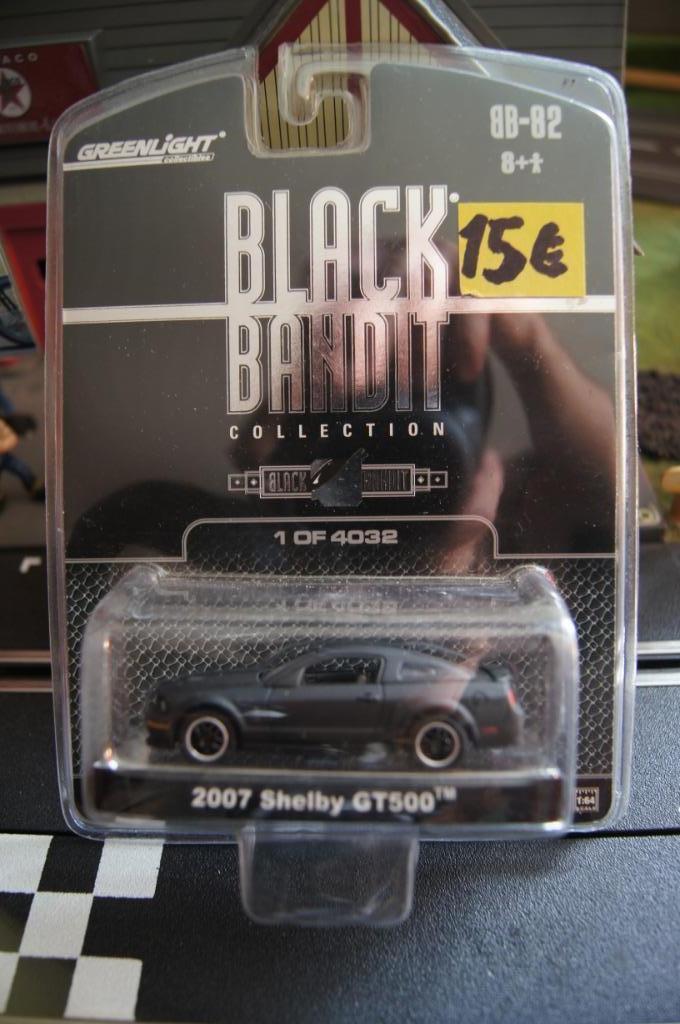Greenlight Mustang Shelby GT500 2007 Black Bandit 1/64, Enlèvement ou Envoi, Neuf, Voitures