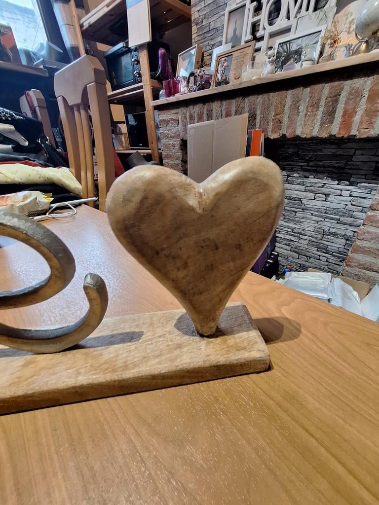 Houten/ijzeren decoratie " love ", Ophalen of Verzenden, Nieuw