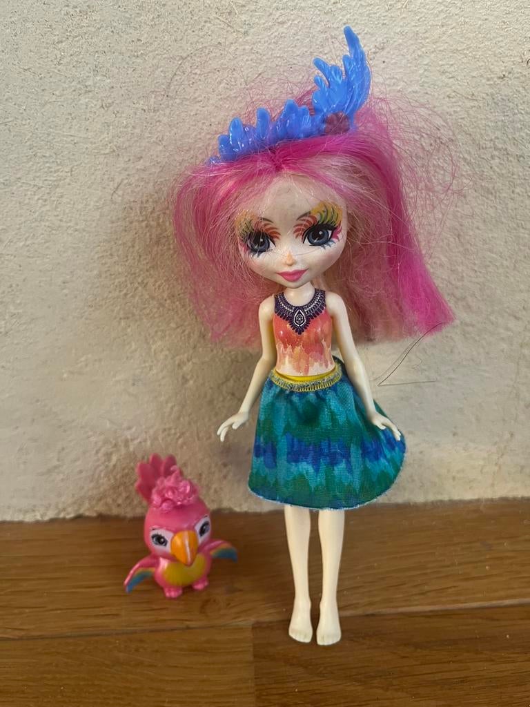 Poupée Enchantimals perroquet, Enlèvement, Utilisé, Garçon ou Fille