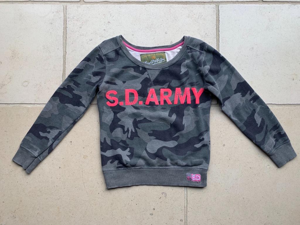 Legerprint grijs/ kaki/ zwart dames sweaters 'superdry',Smal, Superdry, Ophalen of Verzenden, Zo goed als nieuw, Maat 36 (S)