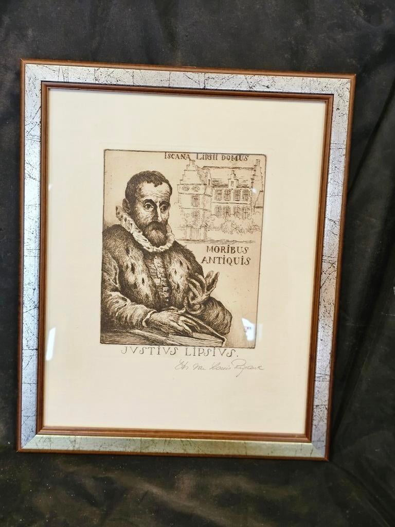 louis rigaux ets, Antiek en Kunst, Kunst | Etsen en Gravures, Ophalen of Verzenden
