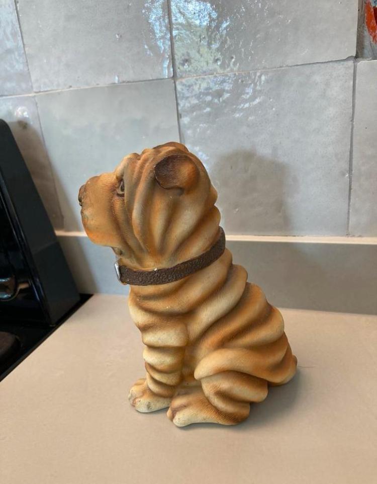 Figurine Sharpei - figurine de chien, statue vintage, Enlèvement ou Envoi