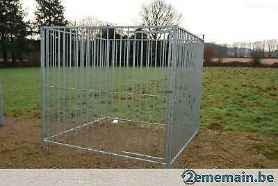 Chenil à barreaux 40m² enclos chien parc chien GALVA NEUF, Animaux & Accessoires, Envoi, Neuf