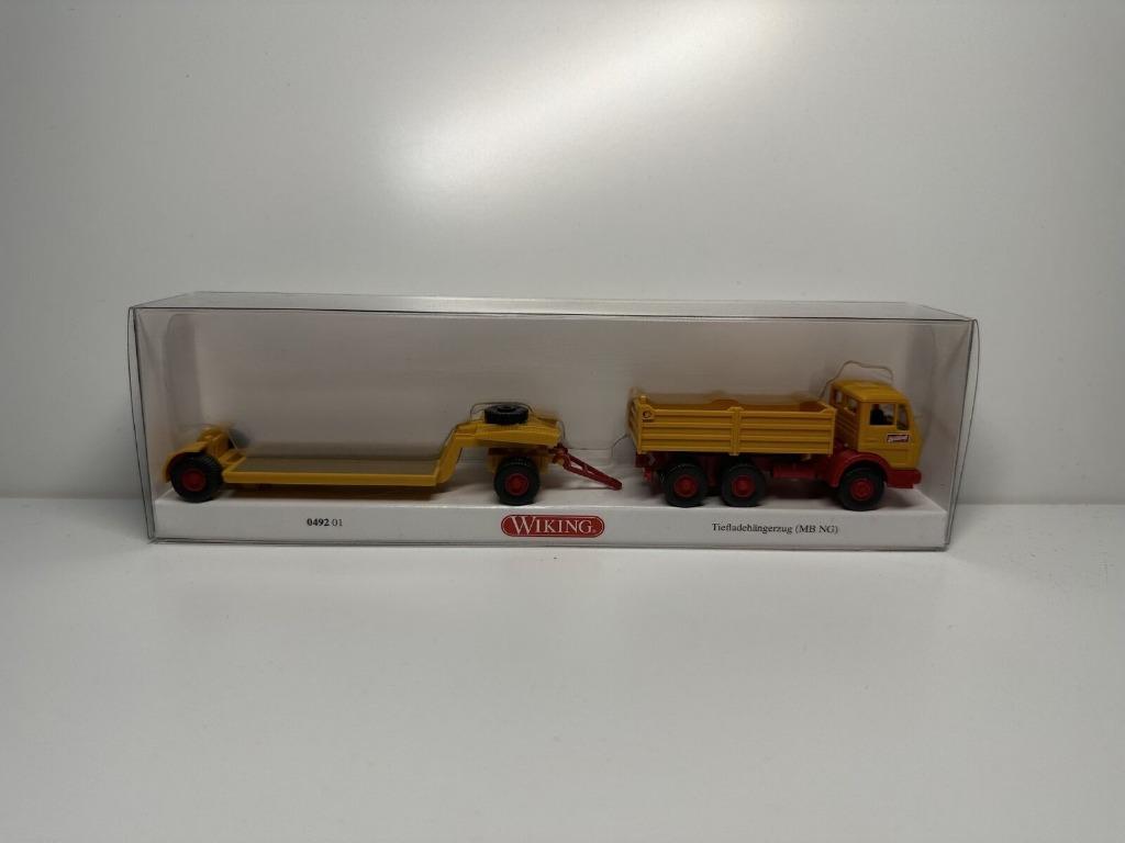 MERCEDES 6x6 NG Benne + Remorque 1/87 HO WIKING Neuf + Boite, Enlèvement ou Envoi, Neuf, Bus ou Camion, Wiking