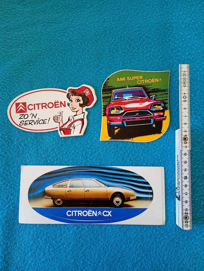 3 Citroën stickers, Ophalen of Verzenden