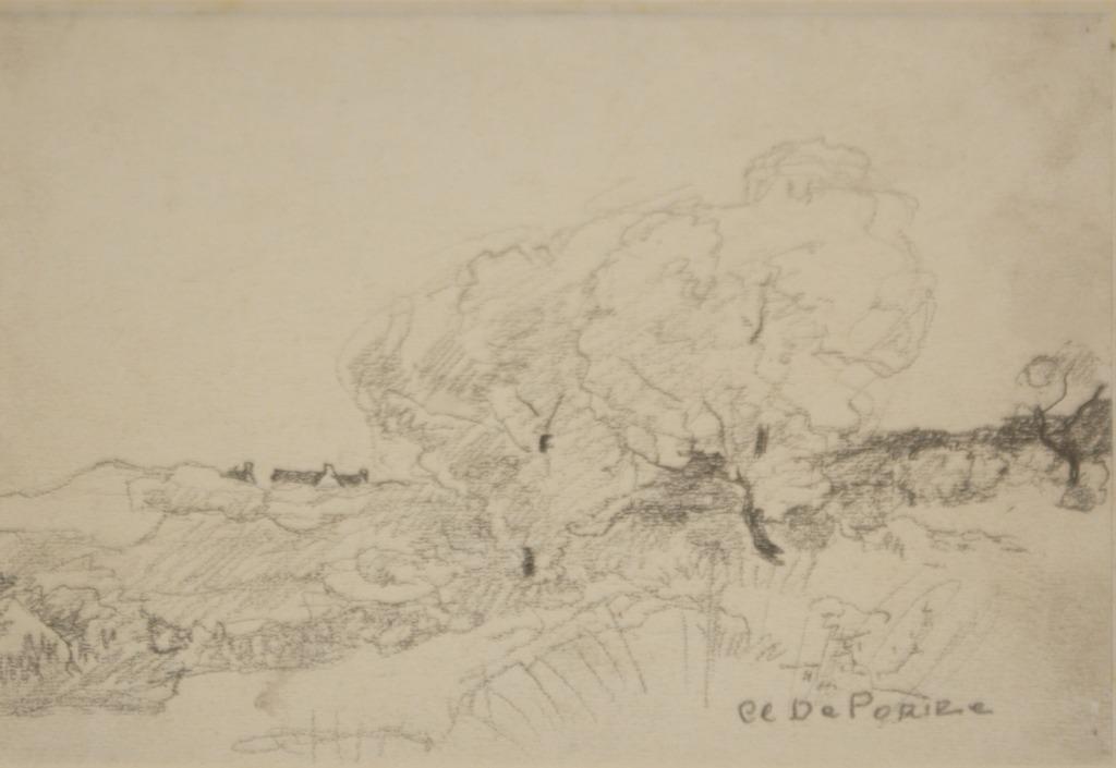Clement De Porre (1874-1947): Landschap (29 x 23 cm), Enlèvement ou Envoi