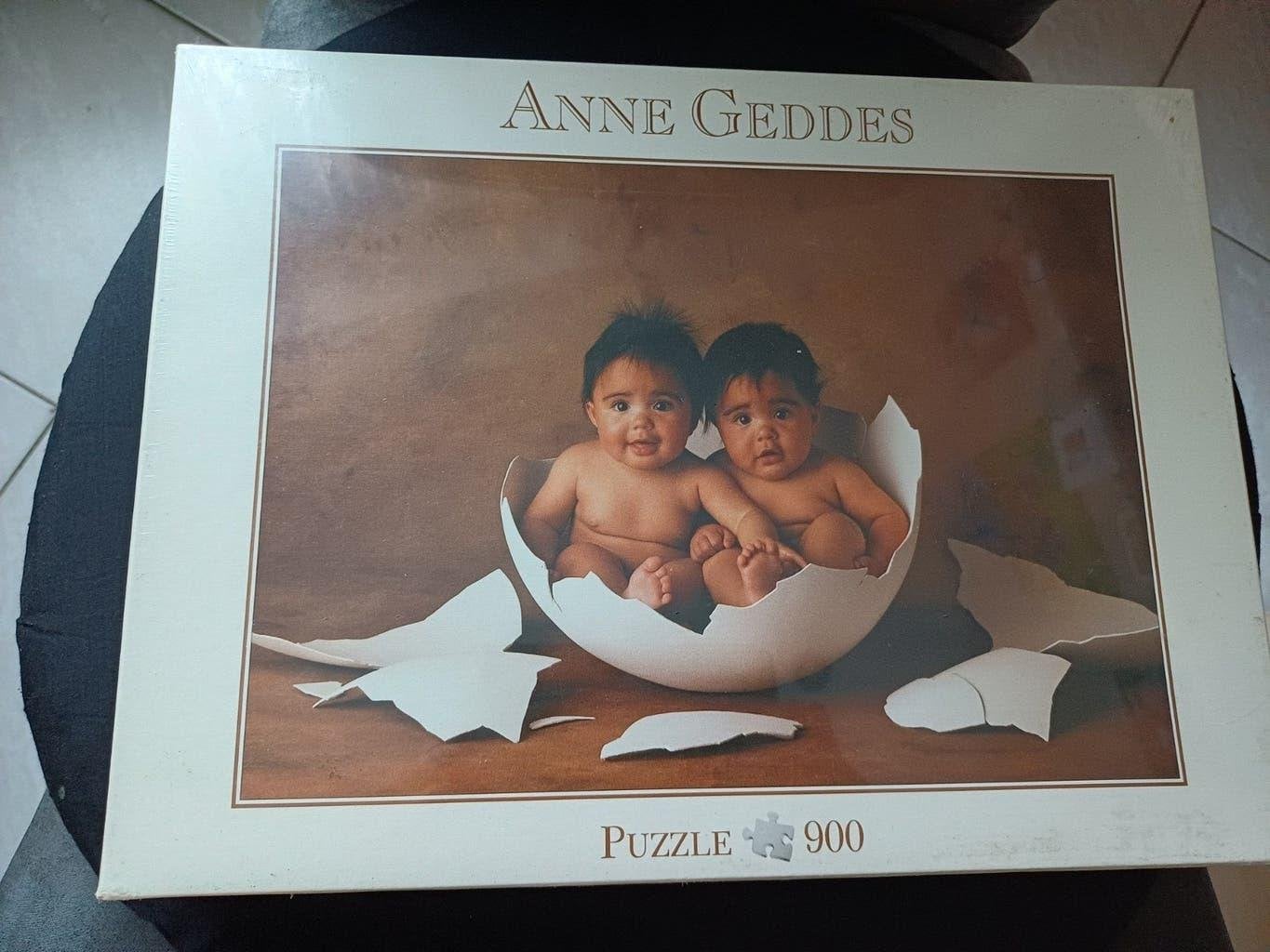 puzzel anne geddes 900 stukken 2 verschillende, Ophalen, 500 t/m 1500 stukjes, Zo goed als nieuw, Legpuzzel