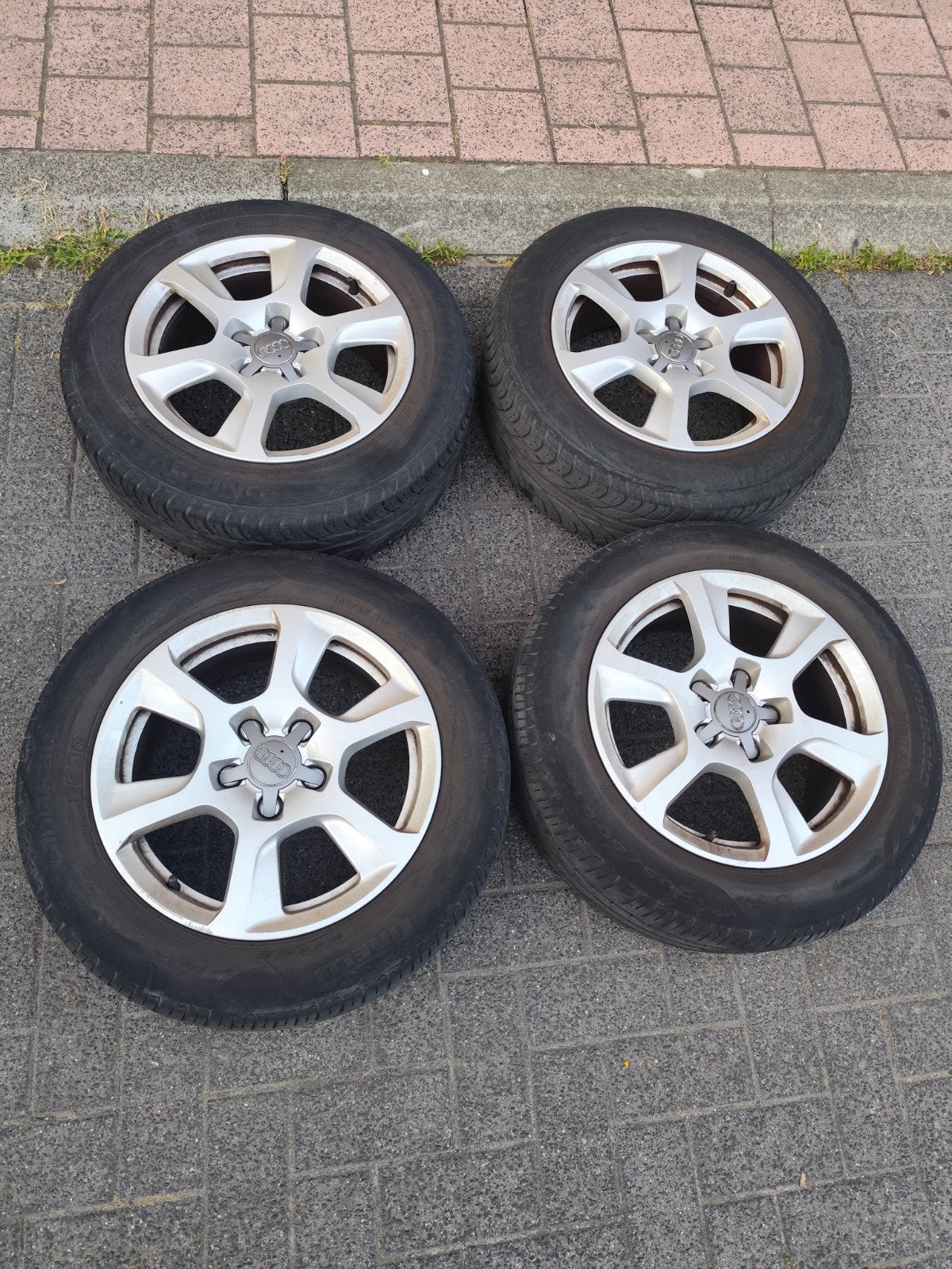 Audi 16 inch velgen 205 60 16 uniroyal zomer, Auto-onderdelen, Banden en Velgen, Ophalen, 16 inch, Velg(en)