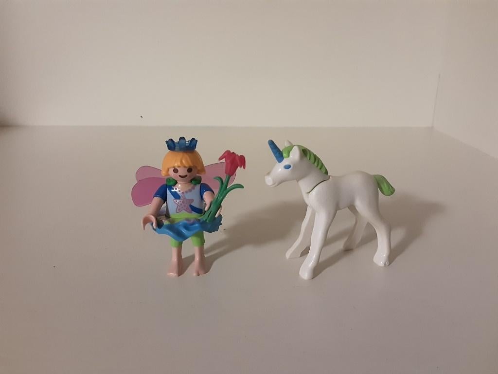 PLaymobil feetje en eenhoorn - compleet, Kinderen en Baby's, Speelgoed | Playmobil, Ophalen of Verzenden, Zo goed als nieuw, Complete set