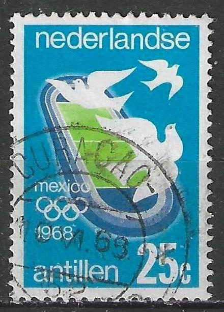 Antilles néerlandaises 1968/1959 - Yvert 380 - Mexique (ST), Envoi, Affranchi