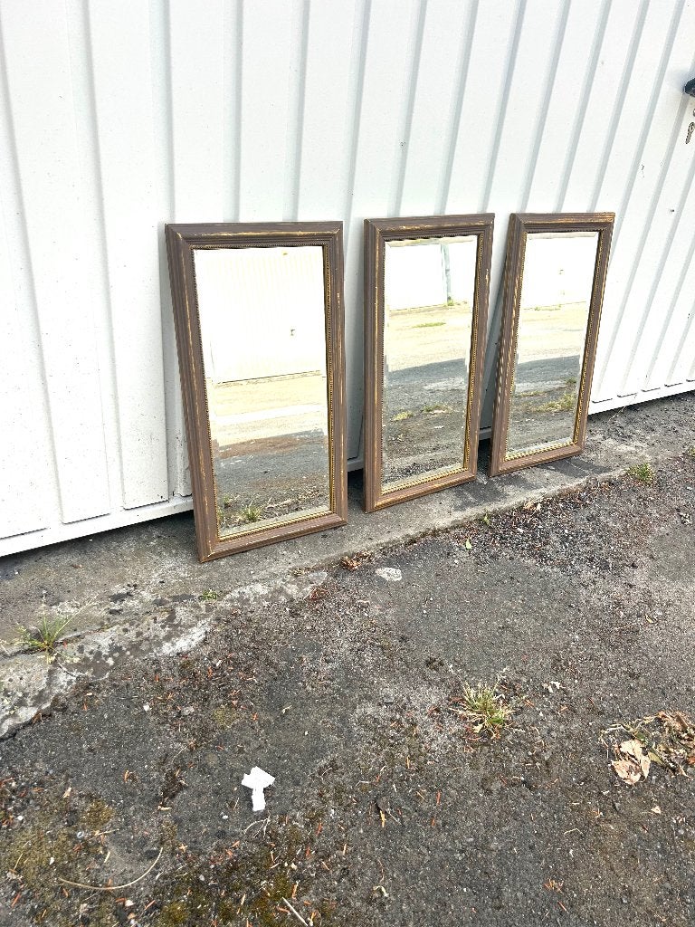 Lot de 3 petits miroirs IKEA 45 x 25 cm, Moins de 100 cm, Enlèvement, Utilisé, Rectangulaire