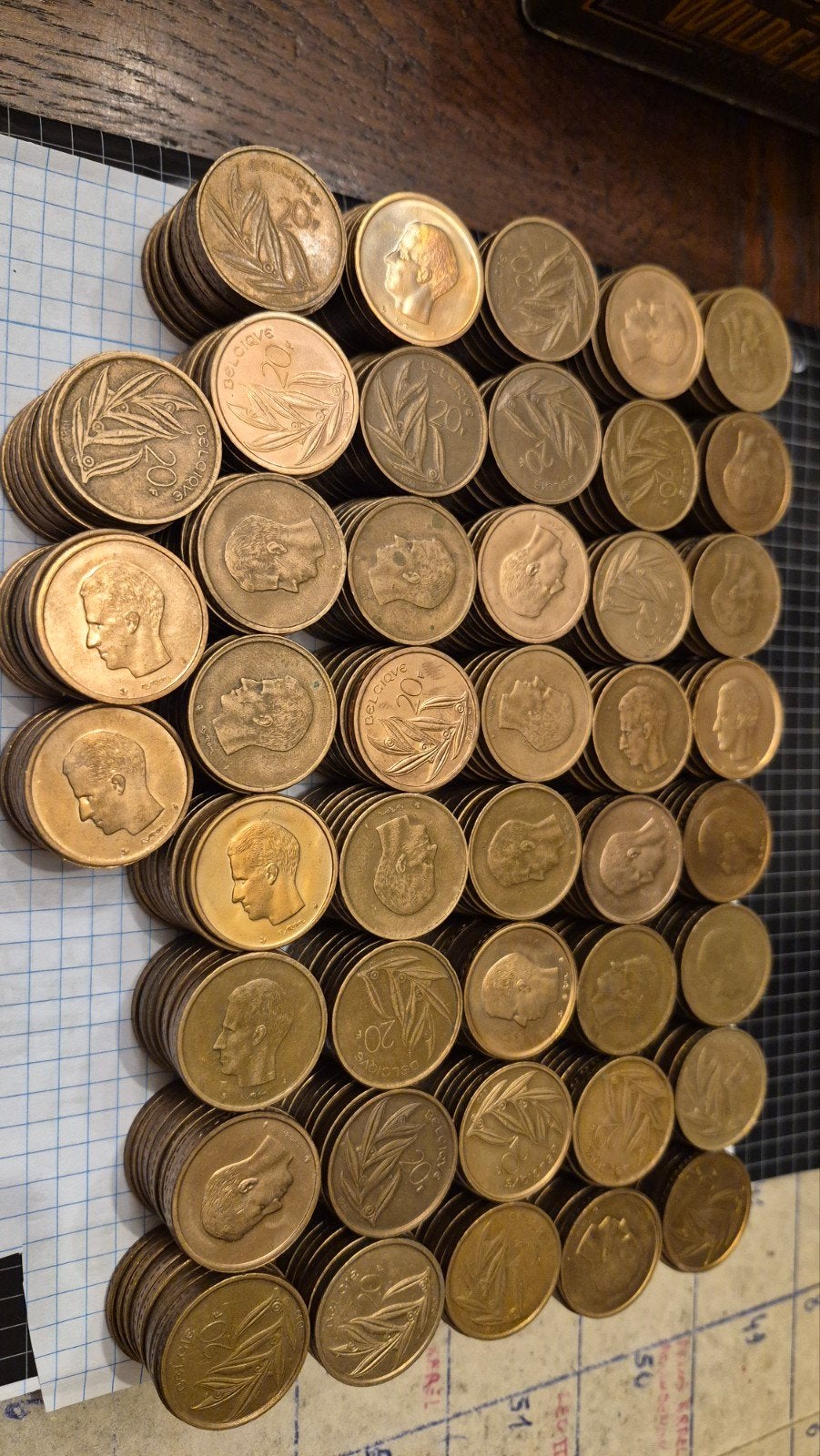 428 munten van 20 frank type Elstrøm periode Boudewijn, Ophalen, Overig, Setje