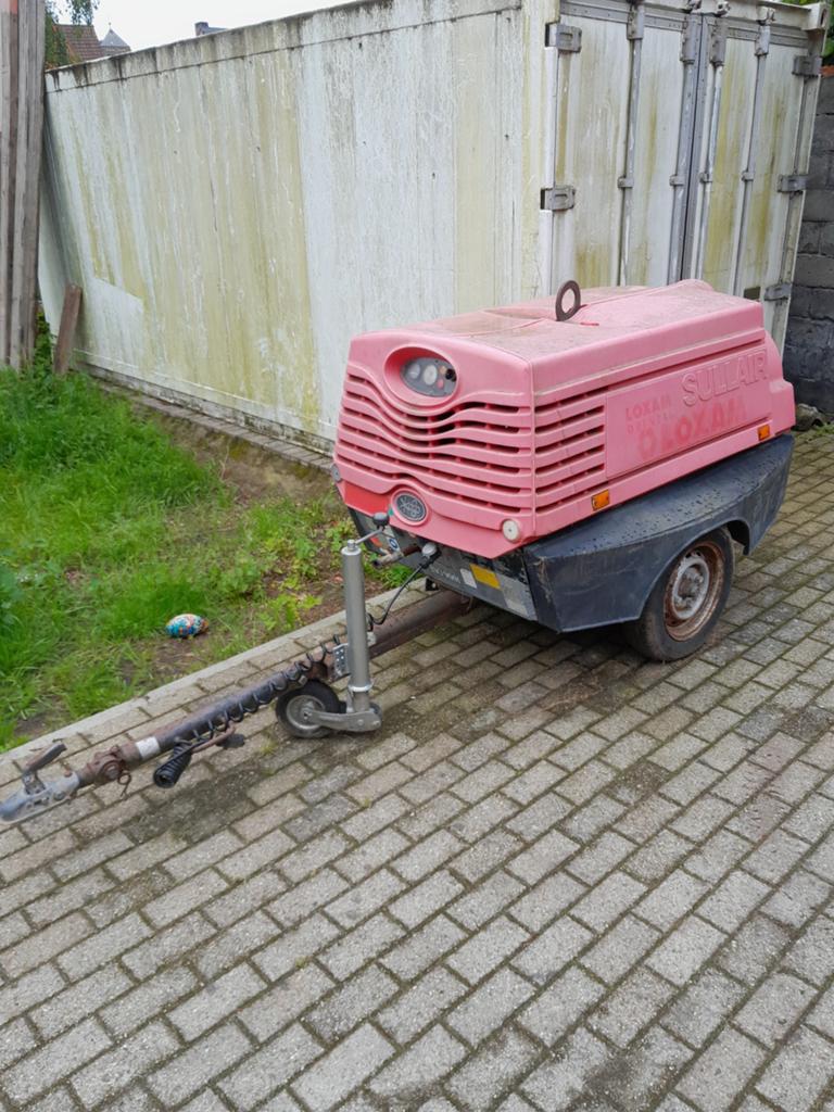 Sulair dieselcompressor 2500l/min, Doe-het-zelf en Bouw, Ophalen