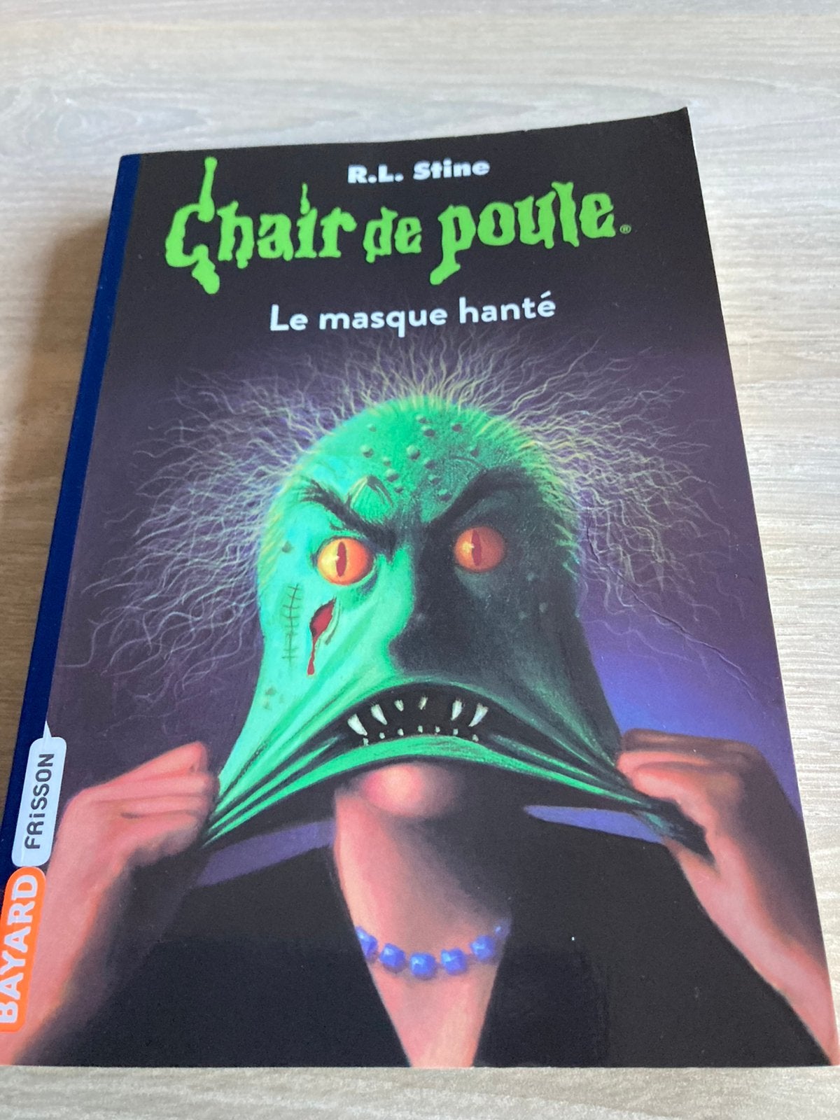 Livre chair de poule le masque hante, Enlèvement, Comme neuf
