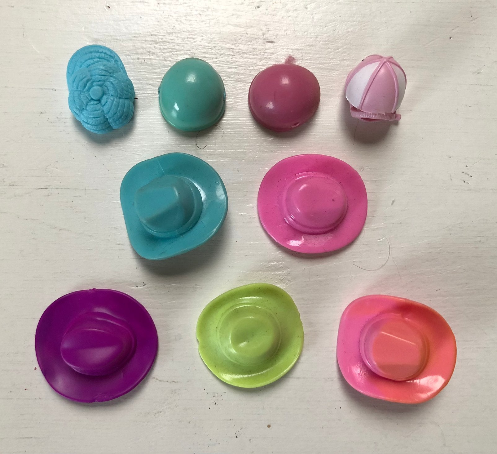 Lot de 9 couvre-chefs Polly Pocket, Enlèvement ou Envoi, Utilisé