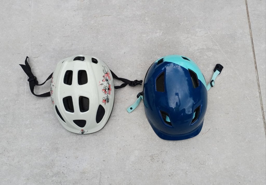 fietshelmen kinderen, Fietsen en Brommers, Ophalen, Gebruikt