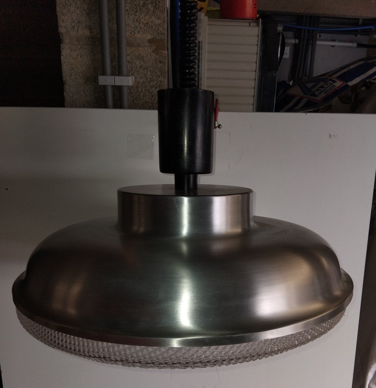 Suspension Vintage Années 70 Monte-et-Baisse "UFO" Aluminim, Enlèvement ou Envoi